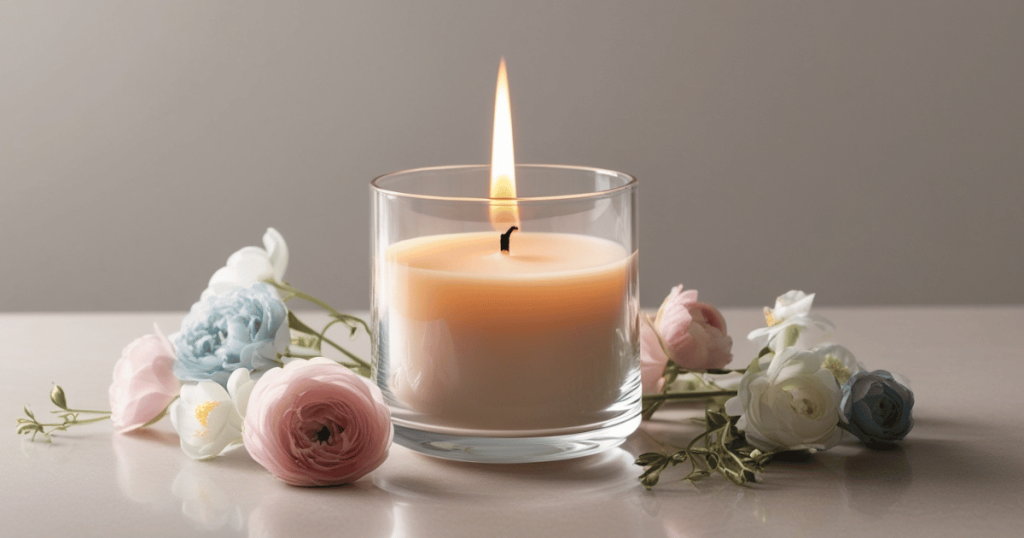 Candle to show hidden toxins being released into the air
